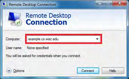 Επιπλέον έγινε χρήση του προγράμματος Remote Desktop το οποίο επιτρέπει σε έναν χρήστη να συνδεθεί με έναν υπολογιστή σε άλλη τοποθεσία, να δει την επιφάνεια εργασίας του υπολογιστή και να