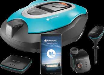 Μέσω router, μπορείτε να έχετε ανά πάσα στιγμή πληροφορίες για την κατάσταση των συσκευών του κήπου σας, από την εφαρμογή Smart της GARDENA που μπορείτε να κατεβάσετε στη φορητή συσκευή σας.