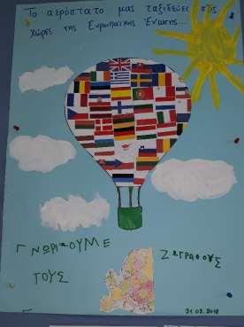 5 η Δραστηριότητα: Το αερόστατο που μας ταξιδεύει σε χώρες της ΕΕ.
