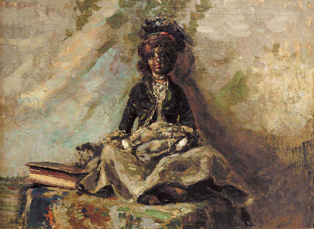 4 Περικλής Πανταζής (1849-1884) Η κούκλα υπογεγραμμένο κάτω αριστερά: Pantazis λάδι σε μουσαμά, 45,5 x 60 cm. 8.000-12.000 ΒΙΒΛΙΟΓΡΑΦΙΑ: Γ. Α.
