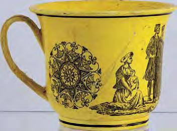 124 Φλιτζάνι με φιλελληνική παράσταση (Montereau, π. 1830) εμπίεστη σφραγίδα: LL & T / Mont au, ύψος: 8,5 cm.