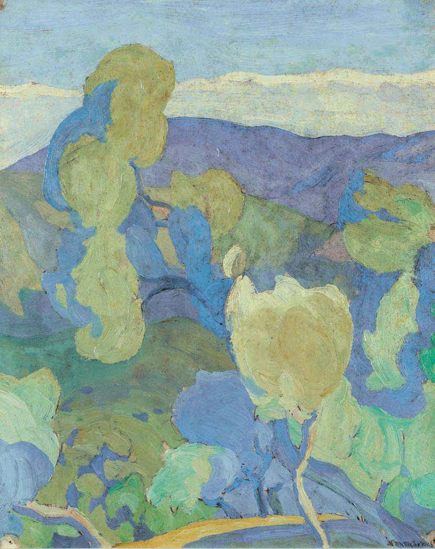 14 Σπύρος Παπαλουκάς (1892-195) Τοπίο, Παρνασσός [1923] υπογεγραμμένο κάτω δεξιά: Σ.
