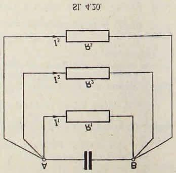 Izračunaj: a) jakost struje u svim granama; b) razliku potencijala u točkama A i B; c) naboj na pločama kondenzatora; d) za koliko se posto poveća naboj ako se između ploča nalazi