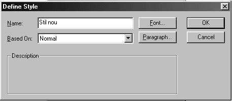 În momentul creării unei regiuni de tip text Mathcad-ul îi atribuie implicit stilul normal.