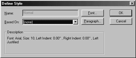 Pentru modificarea stilului unui paragraf este necesar ca linia de editare să fie amplasată în interiorul paragrafului respectiv, în timp ce pentru modificarea stilului unui fragment de text acesta