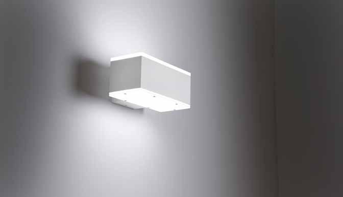 0,5 IP65 230V IK09 1,70 Squadra G EXTERIOR LIGHTING WALL LIGHT - Surface 80 80 80 115 180 80 DESCRIPTION Body made in profile aluminum Screws in stainless steel Degree of protection IP65 - IK09