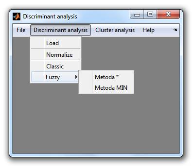 Normalize: Избором опције Normalize из подменија Discriminant analysis отвара се прозор за нормализацију који је описан у пртходном поглављу 4.