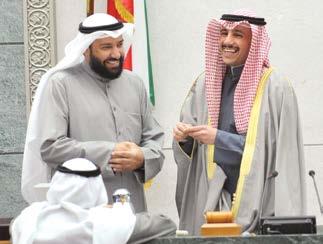 الكهربائي لتحديد احتياجاتهم. رئيس املجلس مرزوق الغامن ووزير النفط ووزير الدولة لشؤون مجلس األمة د.