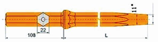 Drill Rod(11 ) L mm ft inch Hex Shank *10mm 00 ' 10011.10 00 ' 7" 10011.70 100 ' 11" 10111.0 100 ' " 10111.0 00 7' 10" 1011 7.7 00 10 ' " 1011 10. 000 1' 1 " 10011 1.