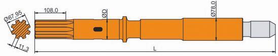 1/")... AMDR- AMDR- AMDT- Atlas Copco COP 1,COP 1 AW Long hole R(1 1/").