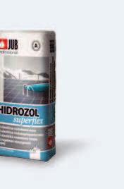 9.1 Hidroizolacijske mase HIDROZOL SUPERFLEX 2K elastičan vodootporni premaz 9 Hidroizolacija i ugradnja keramičkih pločica NOVO HIDROZOL ELASTIK elastična hidroizolacijska masa HIDROZOL SuperFlex je