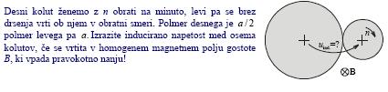 INDUCIRANA NAPETOST_1(11d).doc 17/17 29.3.2007 Primer 3. Vrtenje zanke v magnetnem polju: izpit, 5.