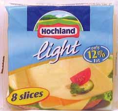 200g Hochland Light Cheese Slices
