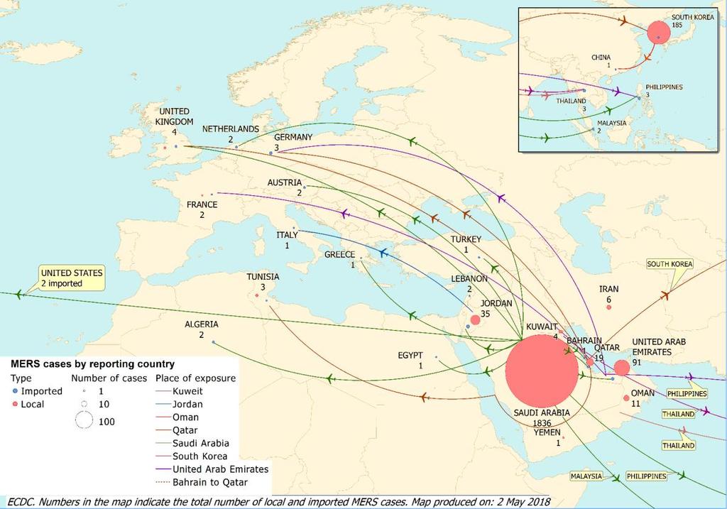 Αλγερία, Μαλαιςία, Φιλιππίνεσ, Νότια Κορζα, Κίνα, και ΘΠΑ. φμφωνα με τον ΠΟΤ δεν υπάρχουν ςυςτάςεισ για ζλεγχο ςτισ πφλεσ ειςόδου ι περιοριςμοί ςε ςχζςθ με το εμπόριο ι τα ταξίδια.