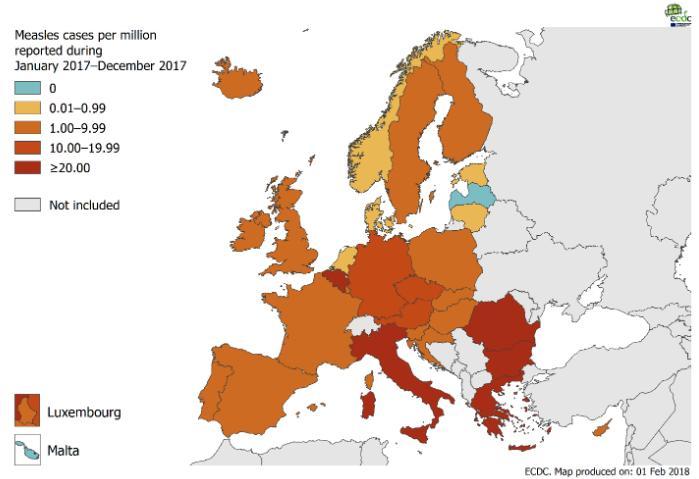 Από τισ 14 επτεμβρίου ζωσ τισ 11 Μαρτίου 2018 αναφζρκθκαν ςτθ Νιγθρία 1449 κροφςματα (96 εργαςτθριακά επιβεβαιωμζνα), ςτισ περιοχζσ Abia, Borno, Kogi, Kwara, Kebbi, Plateau, Zamfara, Enugu, Oyo,