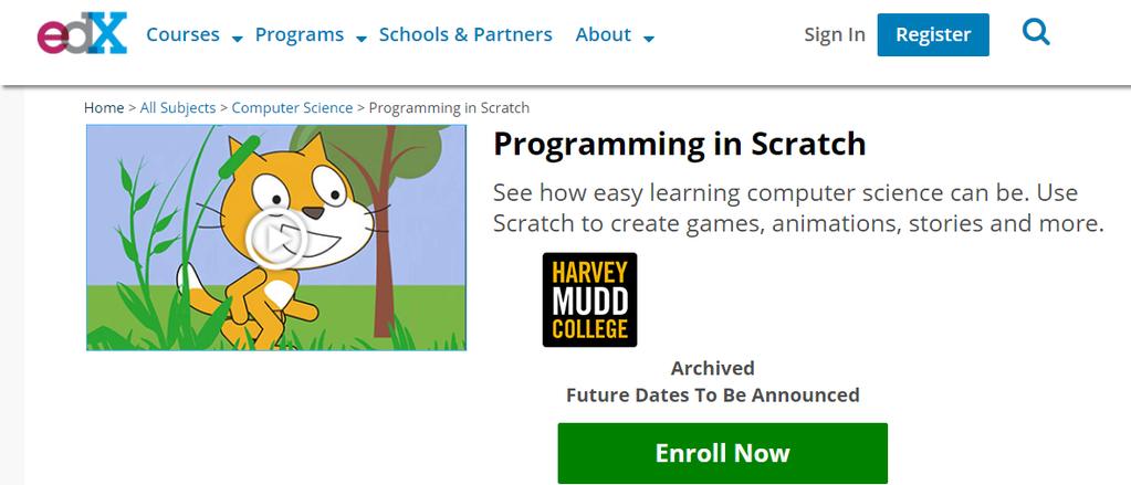 Έρευνα αγοράς για άλλα MOOC σε Scratch 53 Programming in Scratch με την Colleen Lewis, καθηγήτρια της επιστήμης των υπολογιστών