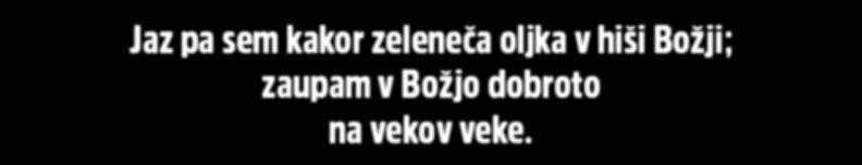 Božji; zaupam v Božjo