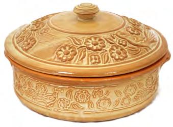 Περίπου: Ø43 x 16cm (με καπάκι 26cm) Γάστρα Κεραμική Πυρίμαχη