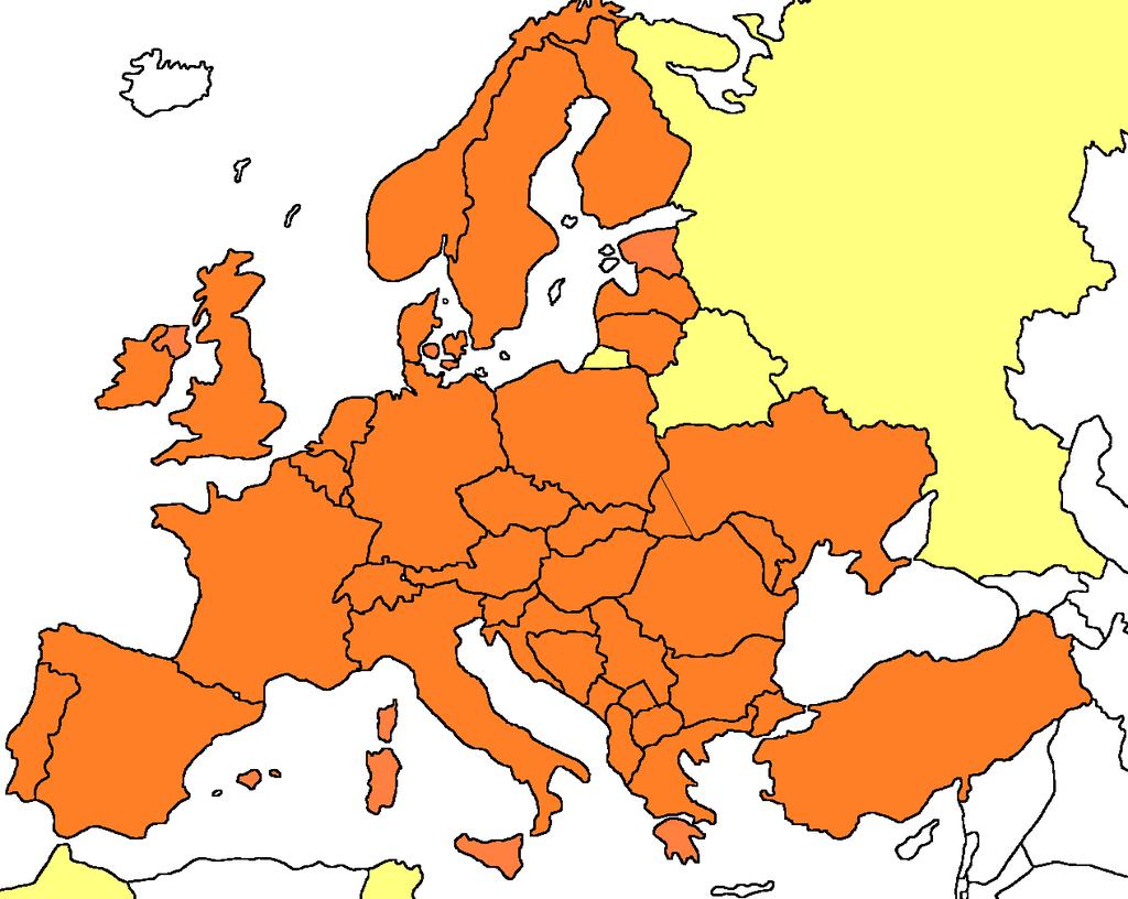 Το μοντέλο EEMM 40 countries are handled in the model Morocco, Tunisia, Russia and Belarus are considered as exogenous markets In these markets the net export position are equal with the fact in 2015