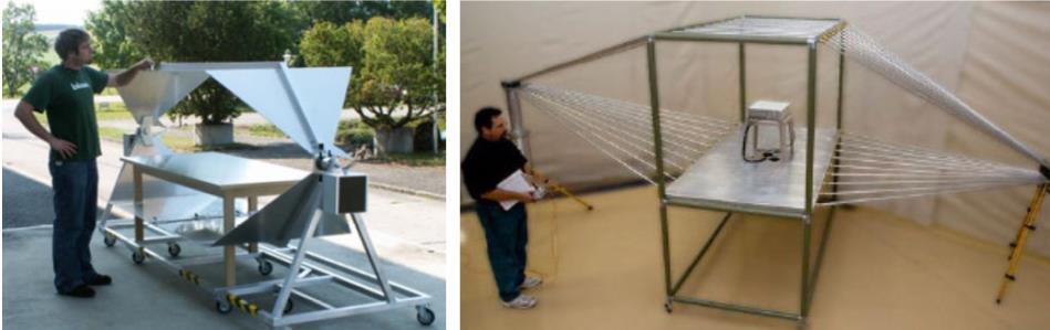 מוסקבה( ממדי הסימולאטור: 13.5x35x100 מטר, נפח עבודה: 10x10x10 מטר; צורת הפעימה: 2.