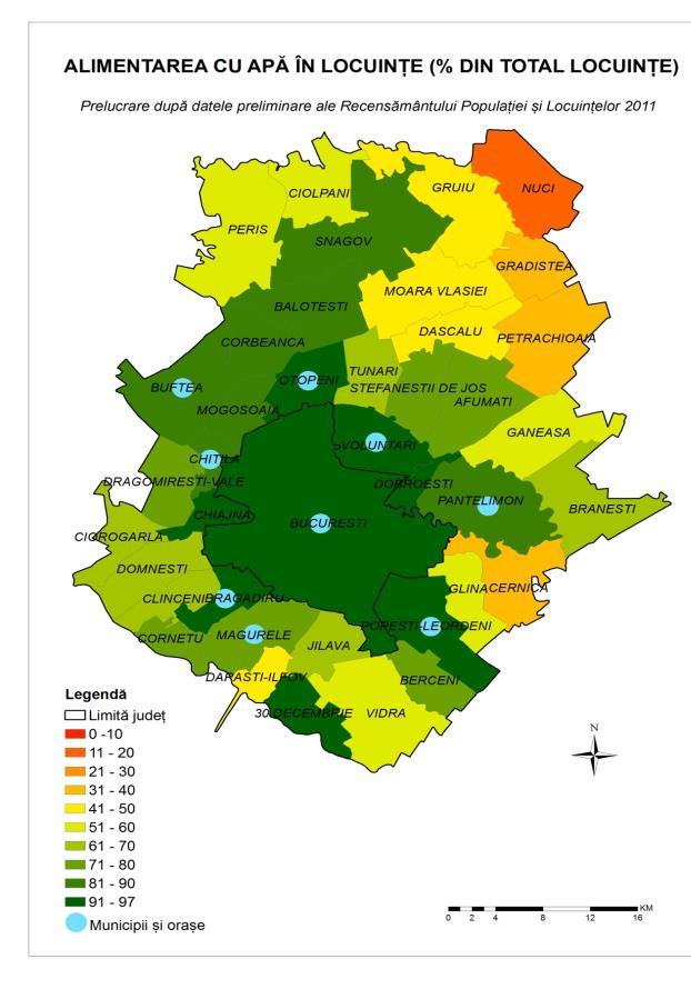 167 mp si arie construita la sol de 2.726.453 mp 2.6. MEDIU Analiza privind factorii de mediu îşi propune radiografierea stării mediului în regiunea Bucureşti Ilfov pe principalele sale componente,