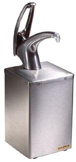 δαχτυλίδι μεταλλικό 568 x 197 x 603 C2903 3 C2410C with metal finish trim ring ρυθμιζόμενο dispenser για κύπελλο σάλτσας για ενσωμάτωση σε πάγκο adjustable dispensers for