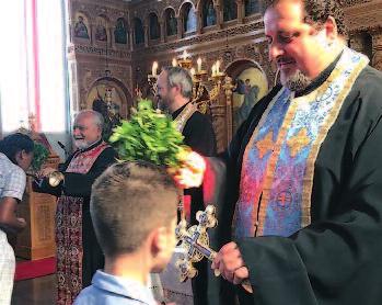 The Agiasmos service was conducted by the Very Reverend Father Diogenis Patsouris assisted by Father Kon Skoumbourdis, Father Michael Psaromatis and Father Jeremy Krieg.