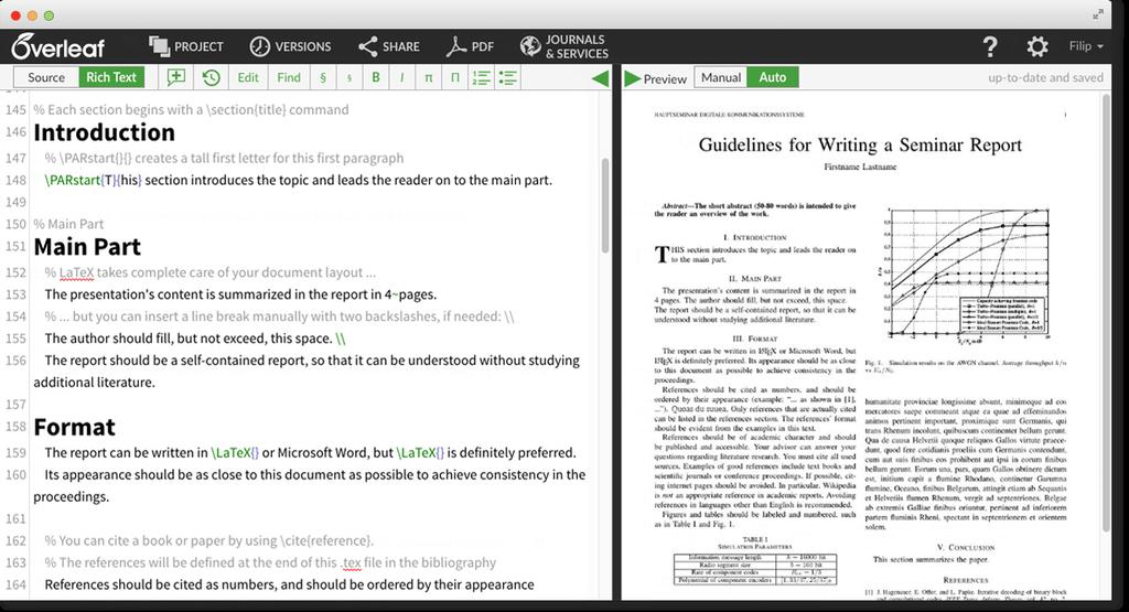 Overleaf Cloud based
