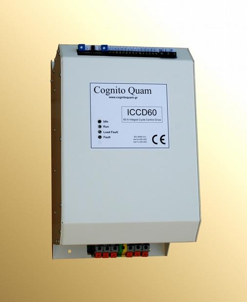 4.δ. ICCDxx: Οδηγός θερμικών φορτίων με ακέραιο αριθμό κύκλων Η σειρά ICCDxx χρησιμοποιεί διατάξεις θυρίστορ που οδηγούν το φορτίο τους με ακέραιο αριθμό ολόκληρων κύκλων ελαχιστοποιώντας τις