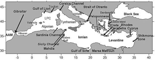 3.2.6 Υπολεκάνες και μελέτη των θερμοαλατικών τους χαρακτηριστικών Βάσει των αποτελεσμάτων μας δεν παρατηρούμε σημαντικές μεταβολές αλατότητας, πυκνότητας σε μεγαλύτερα των 200 μέτρων βάθη(fig.3.15, 3.