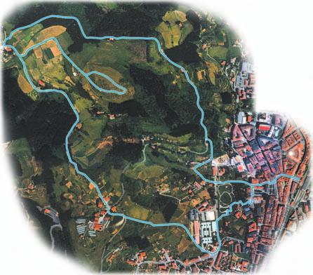 ZER DA URDAIBAI? 1 Gernikako tren-geltokia. 2 Biltzar Etxea. 3 Paisaiaren interpretazio-gunea. 4 Lumo. 5 Aixerrotako tontorra. Kosnoaga mendia. 6 Gernika gaineko ikustokia.