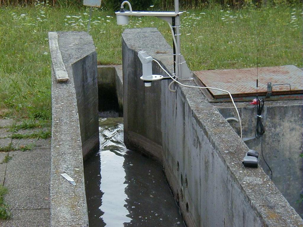 Parshall-ov mjerni kanal s instaliranim mjeračem razina na