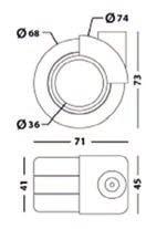 FLAT1 25mm µέσης 80kgr γκρι