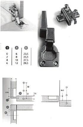 ίσιος Τακάκι Danco clip φρένου 2mm 8 04-08-621 Μεντεσές Danco clip µε φρένο