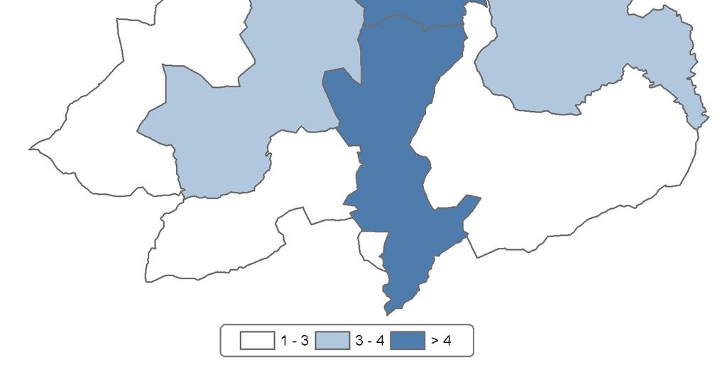 poboación é 2,1). É unha área funcional cun valor superior á media de Galicia. Por concellos, Monterrei e Verín son os que teñen os valores máis altos cun valor de 1.