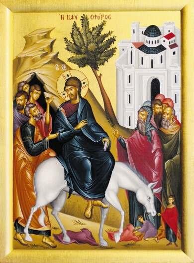 Palm Sunday On Sunday, five days before the Passover of the Law, the Lord came from Bethany to Jerusalem.