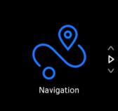 2. Κάντε κύλιση μέχρι την επιλογή Navigation (Πλοήγηση) και πατήστε πάνω στο εικονίδιο ή πατήστε το μεσαίο κουμπί. 3.