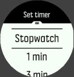 Πραγματοποιήστε έξοδο από το χρονόμετρο, πατώντας παρατεταμένα το μεσαίο κουμπί. 3.28.