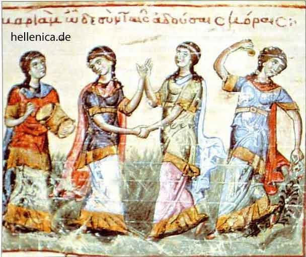 Ψυχαγωγία Οι Βυζαντινοί είχαν θρησκευτικές, Κοινωνικές και λαϊκές γιορτές. Τις Απόκριες μεταμφιέζονταν και έκαναν παρέλαση στους δρόμους.