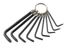 ΚΛΕΙΔΙΑ TORX ME ΚΡΙΚΟ T7T40mm, ΣΕΤ 10 ΤΜΧ. Διάσταση κλειδιών 45x15cm.