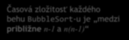 A čo vieme povedať o každom behu?