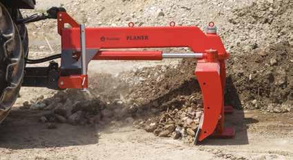 iz kakovostnega manganovega jekla deluje v obe smeri vožnje (naprej in vzvratno) PLUG PLANER SUPRA: