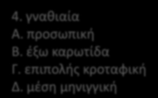 4. γνακιαία Α. προςωπικι Β.