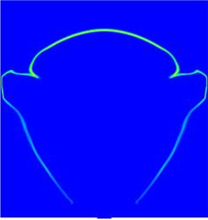 Azzayouna University Journal Eleventh Issue Third year - 2014 5 µs 12 µs Figure 6: OH mass fraction for 40 MPa hydrogen jet, 2mm orifice Fig.