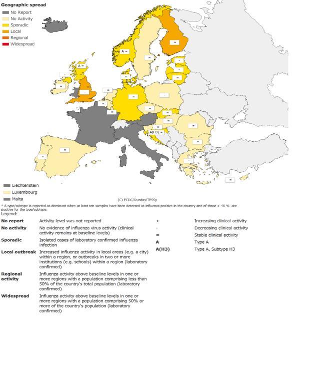 ηεο γξίπεο ζηελ Δπξώπε είλαη δηαζέζηκε ζηελ ηζηνζειίδα ηνπ ECDC: http://www.ecdc.