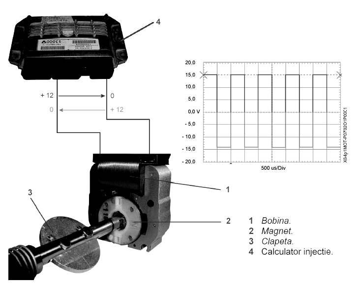 Rotor format din doi poli magnetic(fig 5.15) Clapeta (3) este acţionată de un rotor (2) constituit din doi poli magnetici.