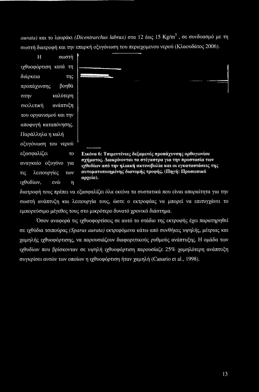 διατροφή τους πρέπει να εξασφαλίζει όλα εκείνα τα συστατικά που είναι απαραίτητα για την σωστή ανάπτυξη και λειτουργία τους, ώστε ο εκτροφέας να μπορεί να επιτυγχάνει το εμπορεύσιμο μέγεθος τους στο