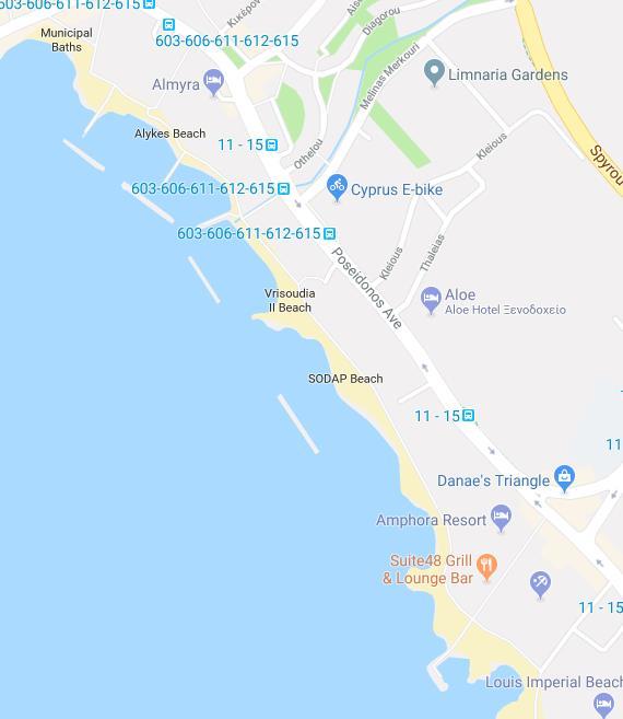 Τρέξιμο 2,5 km (2 φορές την ίδια διαδρομή αρχή και τέλος) Το τρέξιμο θα αποτελείται από 1 γύρο 2,5 km στην παραλιακή διαδρομή της Κάτω Πάφου, τόσο στην αρχή του αγώνα, όσο και στο τέλος του αγώνα.