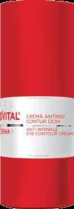 CREMĂ ANTIRID CONTUR OCHI FORMULĂ AVANSATĂ Creşte densitatea dermului şi fermitatea pielii, creştere tonicitatea prin efect lift.