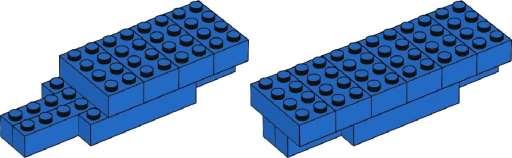 Step 4 Step 5 Step 6 Step 7 Η μαύρη κατασκευή στήριξης φρούτων έχει 10 μαύρα 2x4 LEGO τούβλα, 4 μαύρα